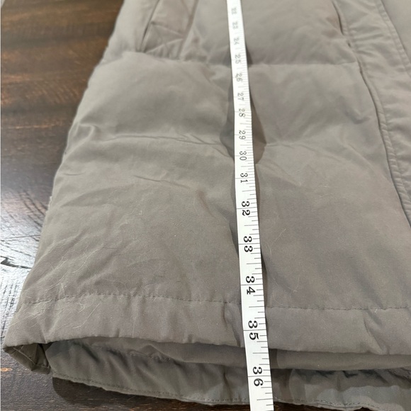 Vince Camuto Long Down Puffer Coat Parka Faux Fur Hood Gray M - Picture 15 of 16